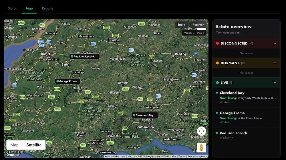 Stylish Ambience venue maps overview